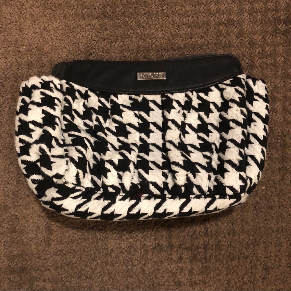 B & w Miche Camila petite shell houndstooth